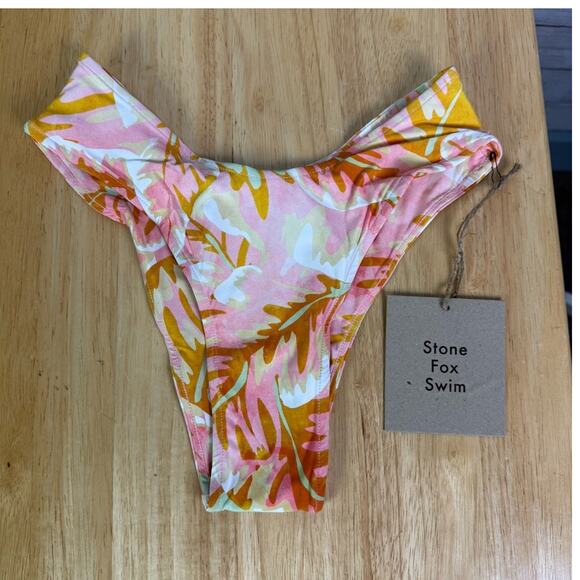 Stone Fox Swim Hot Tropix Nola Bikini Bottoms Size Xtra Small - Picture 4 of 4